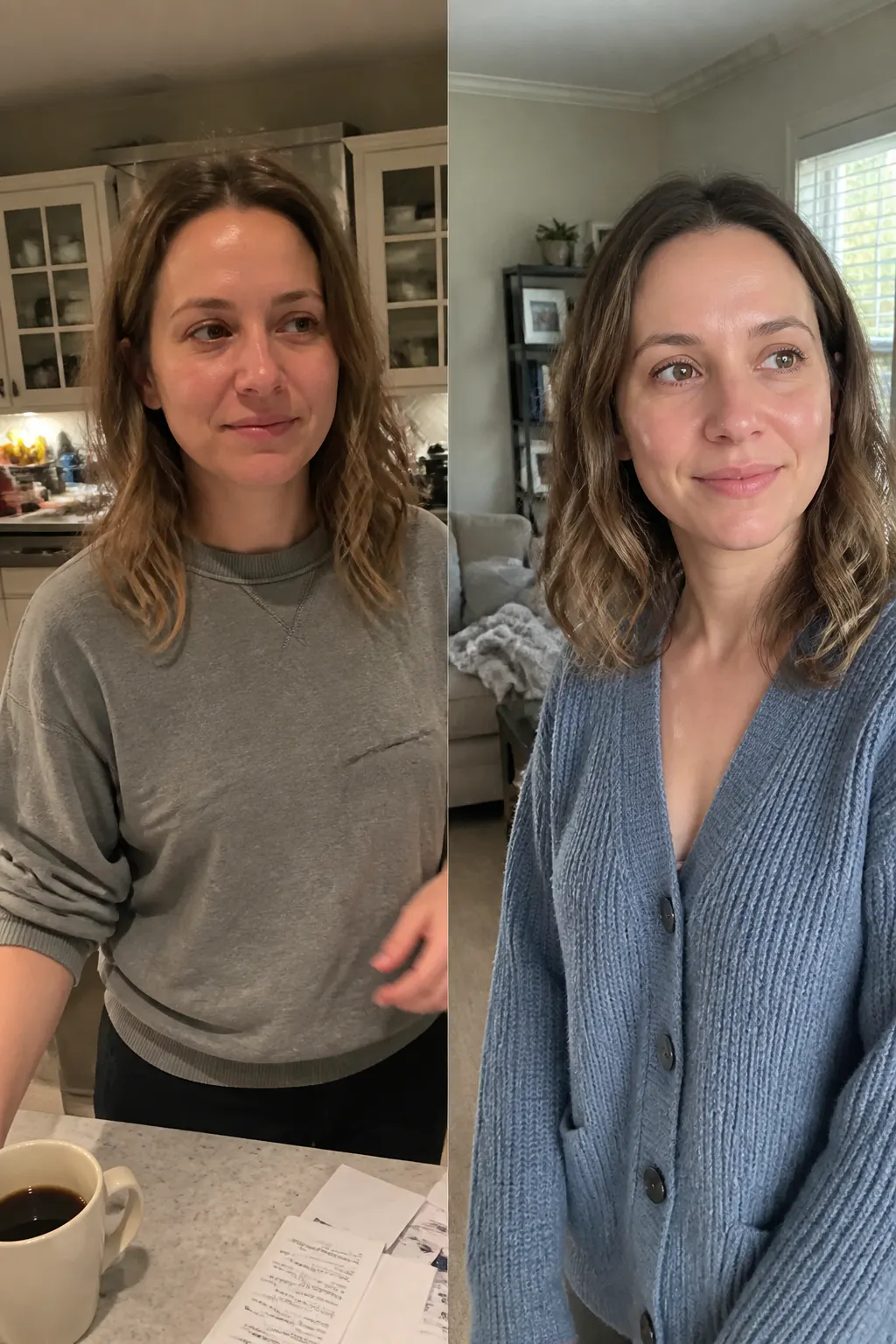 Before and after overnight collagen wrapping mask