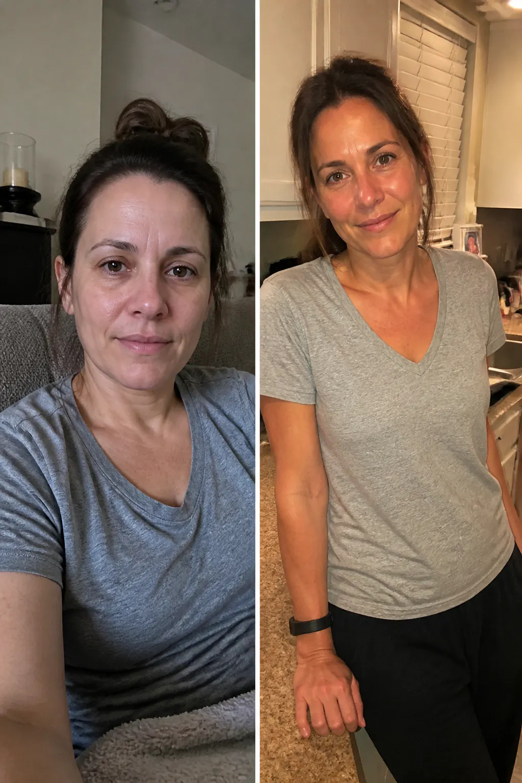 Before and after - Lena, 41
