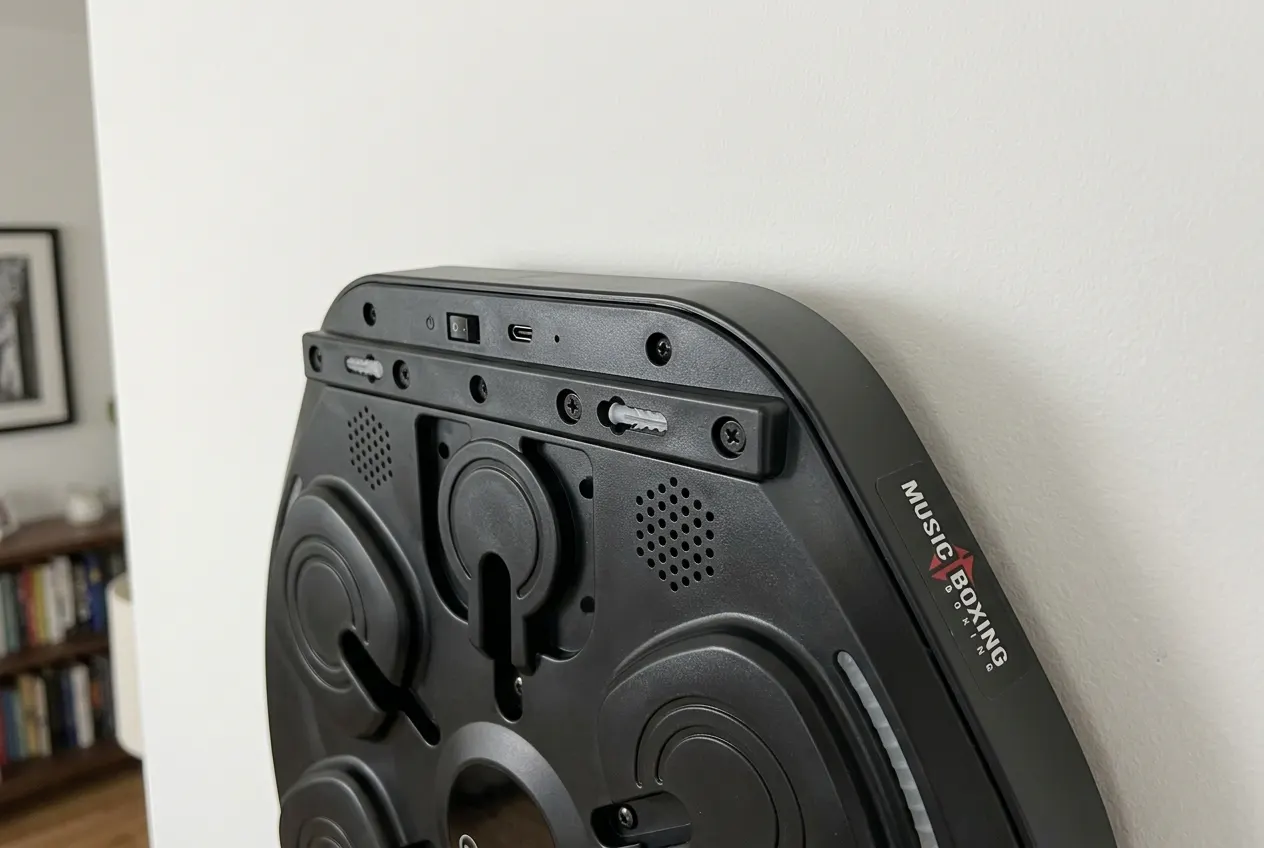 Reinforced wall mounting system gripping the panel to a wall