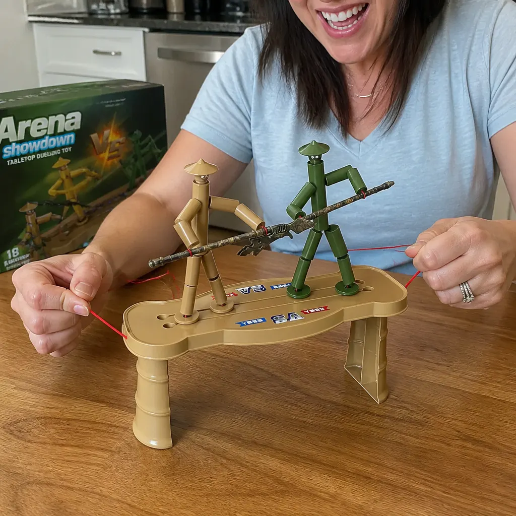 Customer photo of the Bamboo Battle Game in use