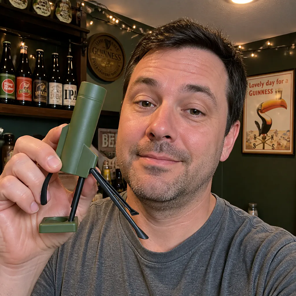 Customer photo of the Mortar Bottle Opener Launcher in use