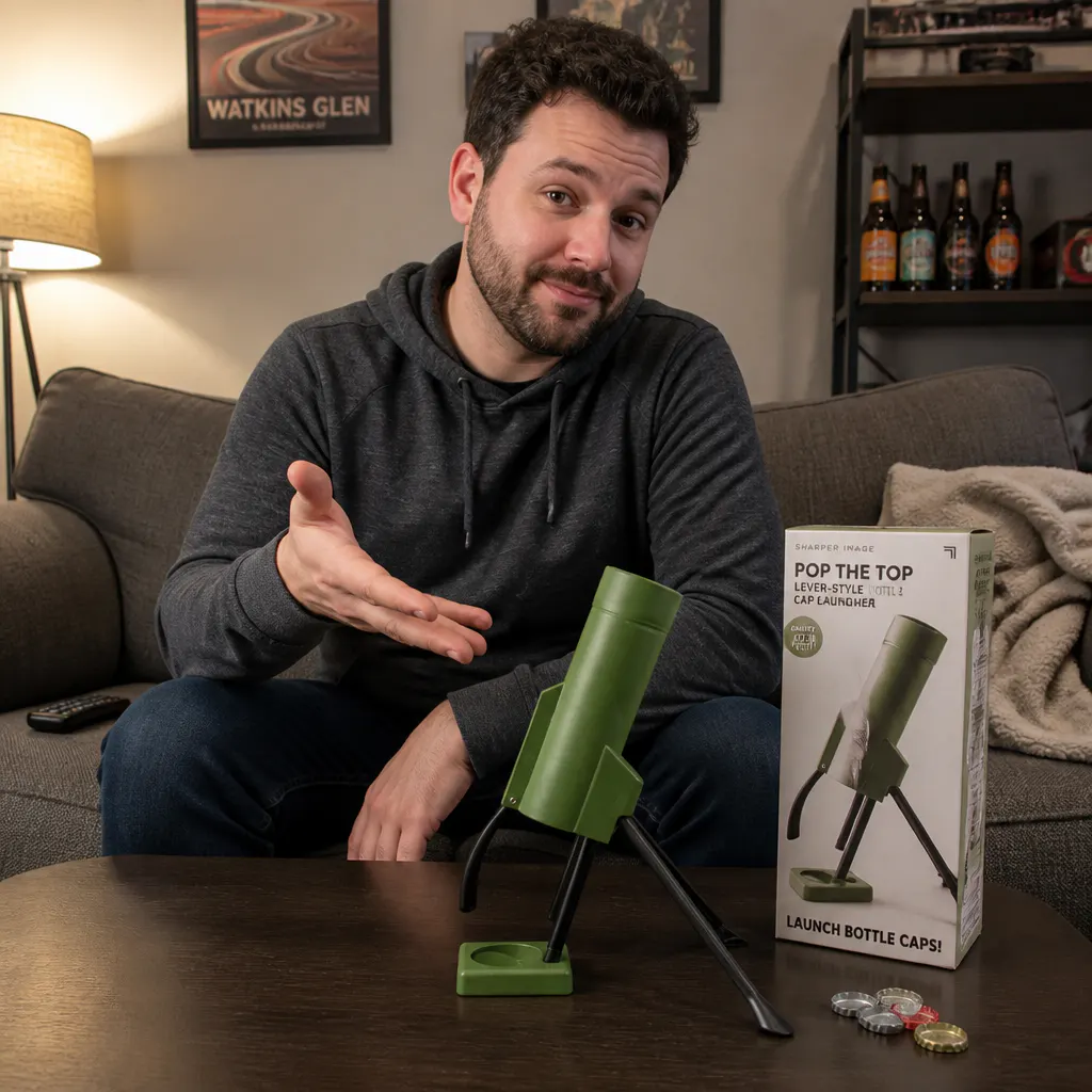 Customer photo of the Mortar Bottle Opener Launcher in use