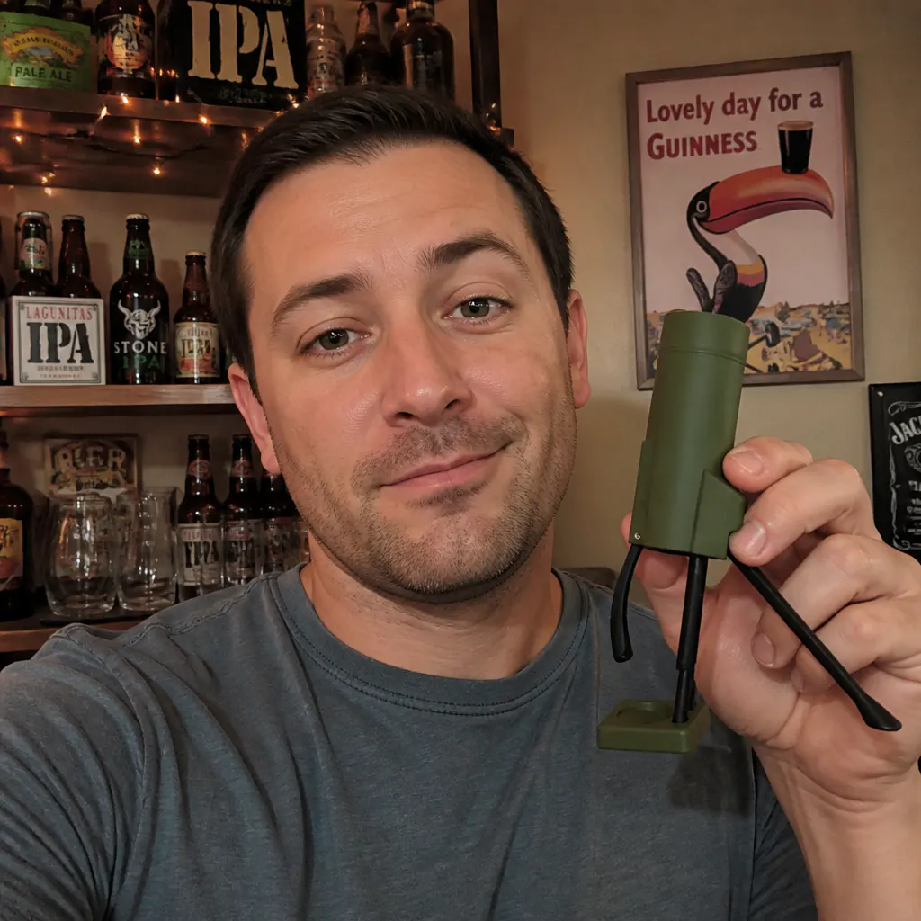 Customer photo of the Mortar Bottle Opener Launcher in use