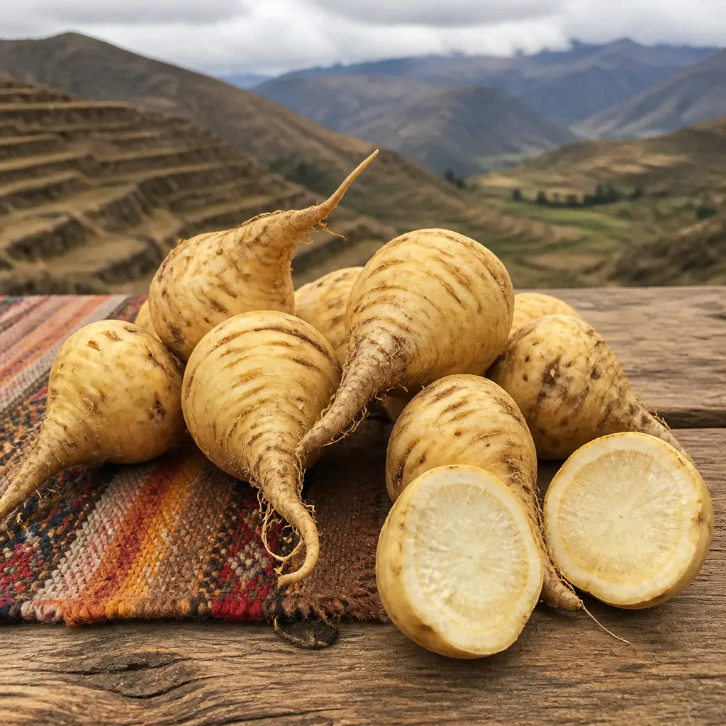 Organic maca root from Peru